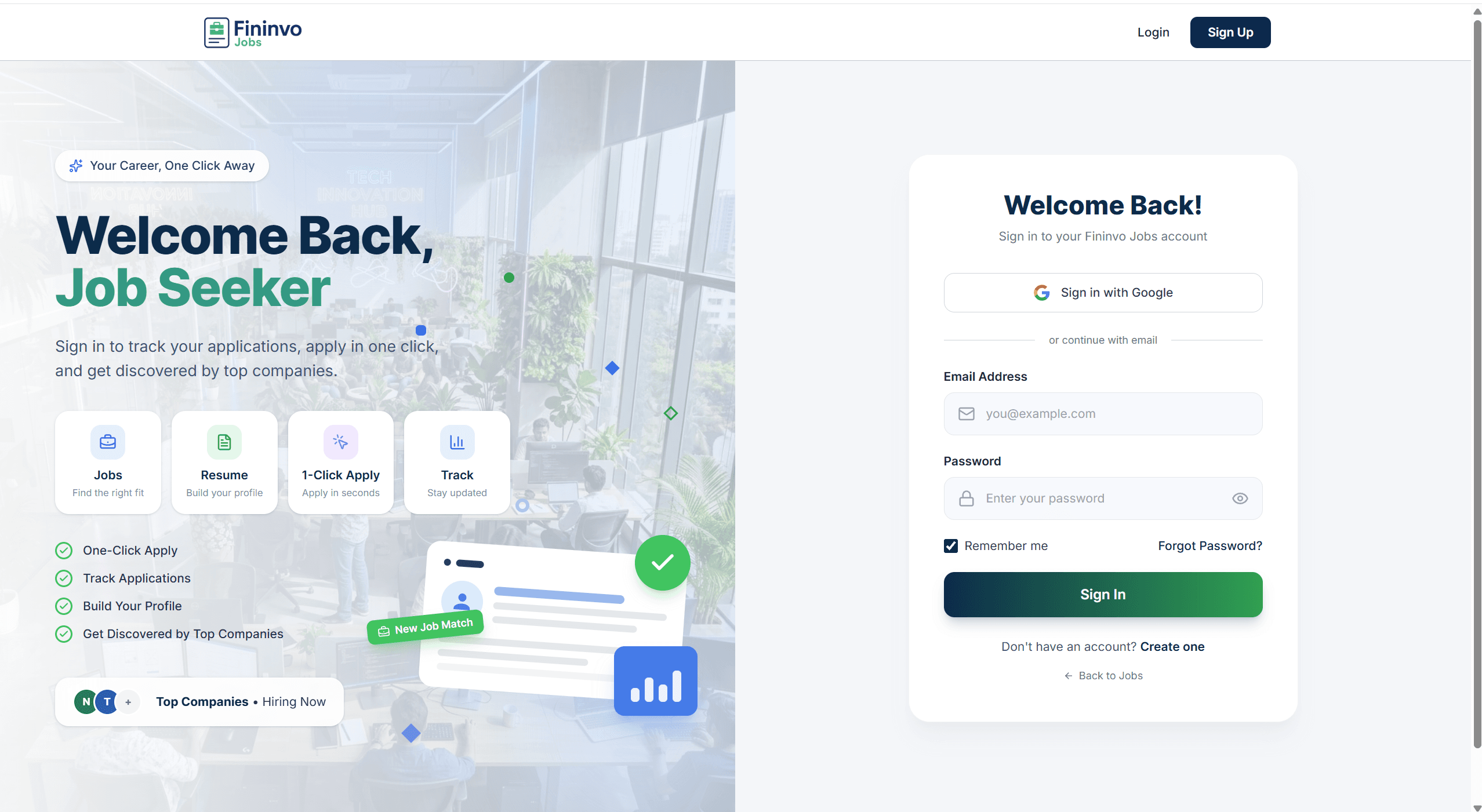 Jobs dashboard preview